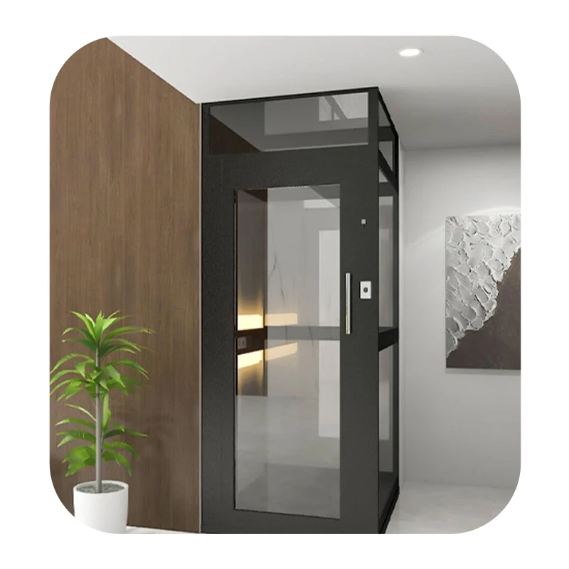 Private customized lifting platform hydraulic traction drive manual door lifting elevator residential lift villa home elevator
