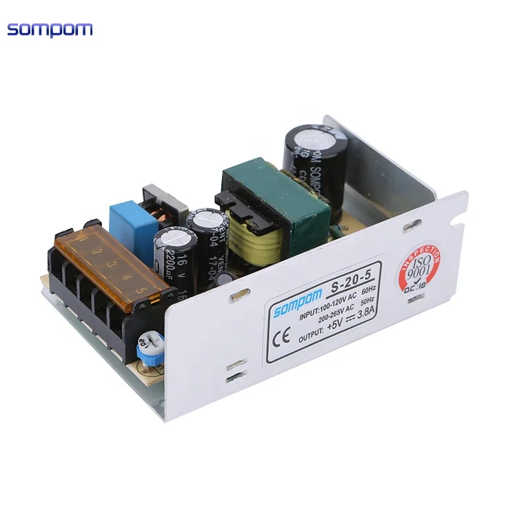 High Performance 5V 3.8A AC/DC MW Switching Power Supplies for Audio Amplifier