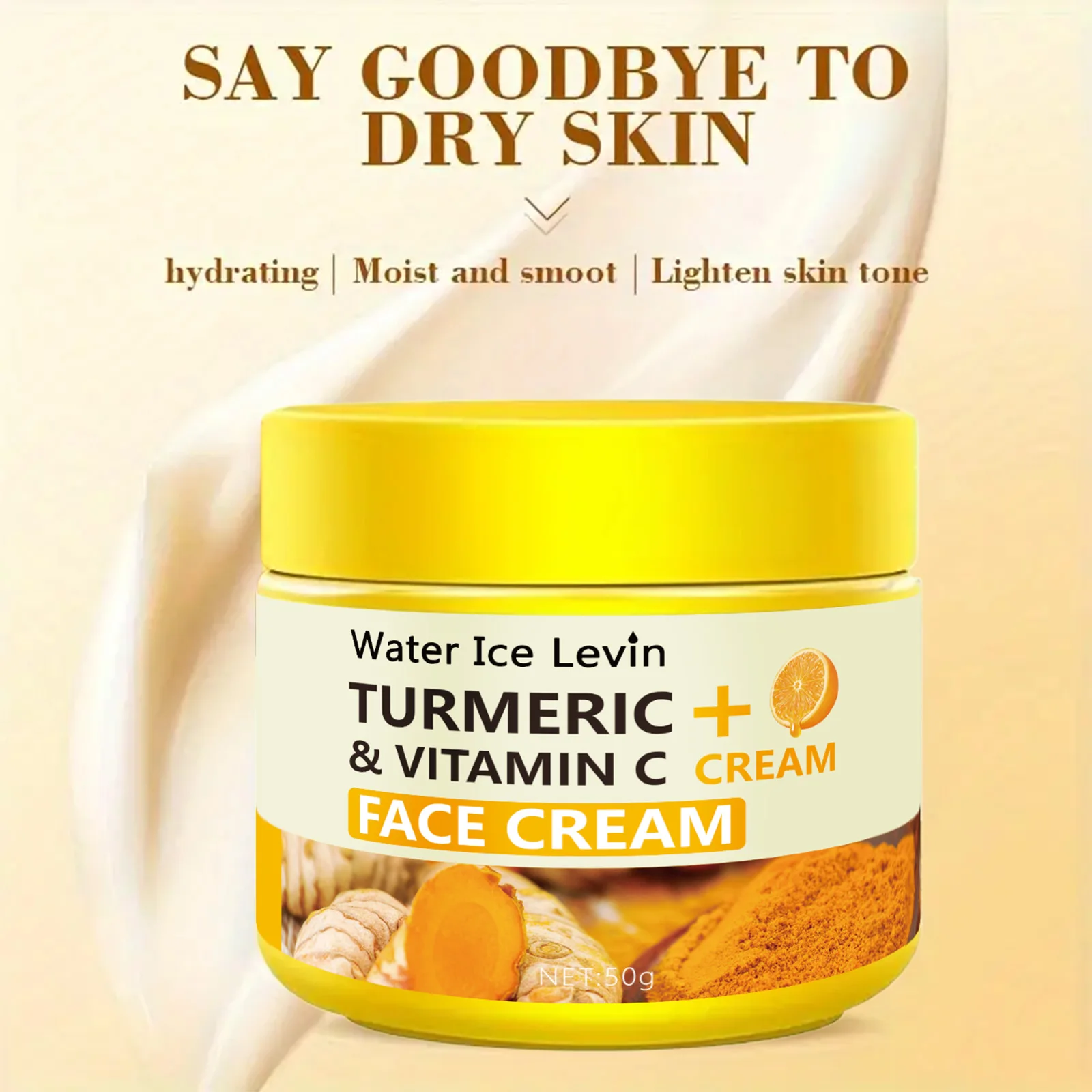 turmeric facial care face cream (50g) skin care anti-aging face cream skin yellow and black spots moisturizing