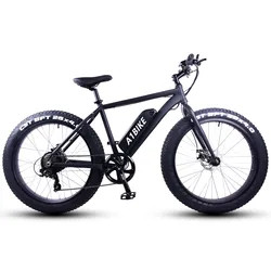 Speed sensor mountain off-road 4.0 fat tire beach electric bicycle 26 inch hard fork power assisted lithium tram