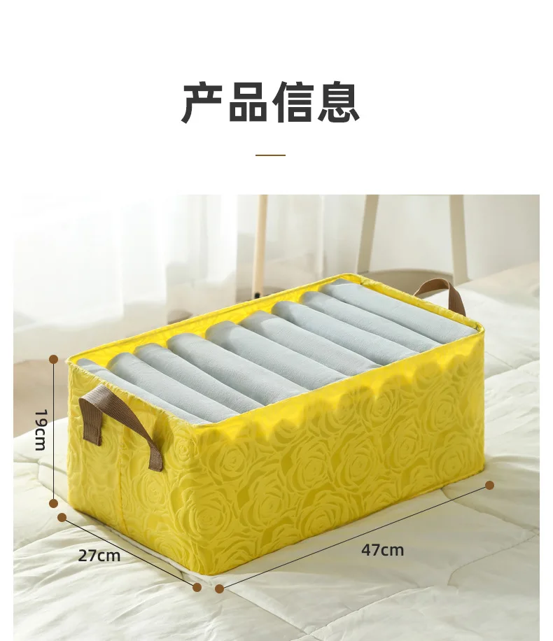 Hot Selling Steel Frame Storage Box Foldable Clothes Storage Box Wardrobe Clothing Organizer