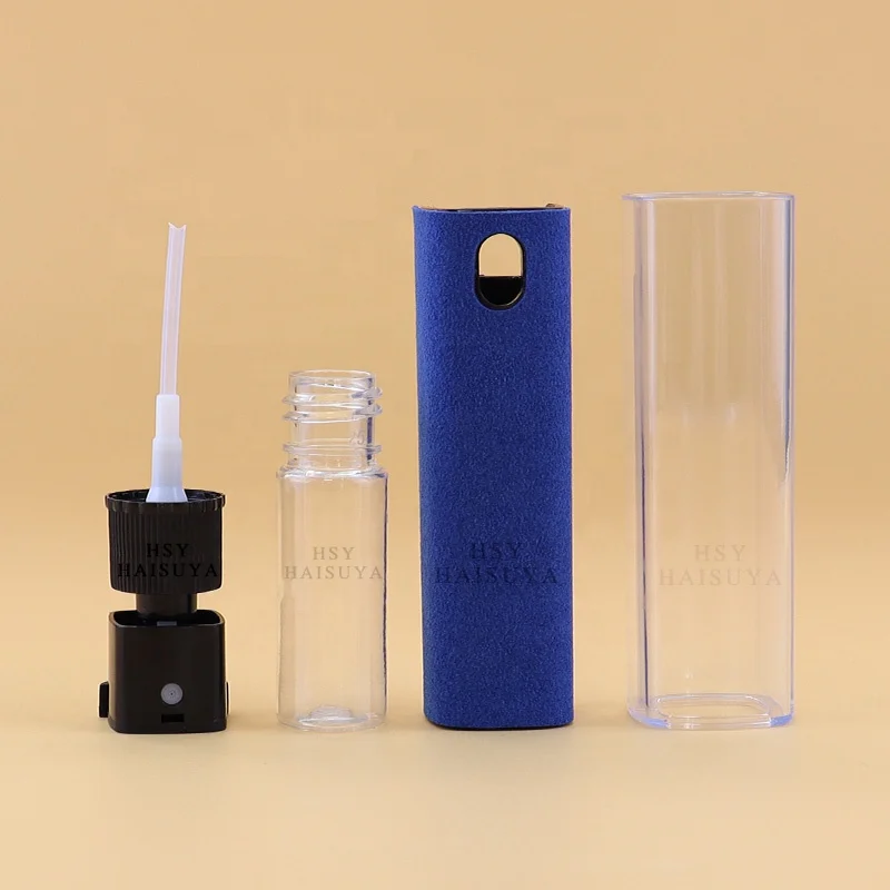 Luxury Custom Frosted mini Portable Screen Cleaning Spray Plastic Split Bottle For Perfume 5ml 10ml