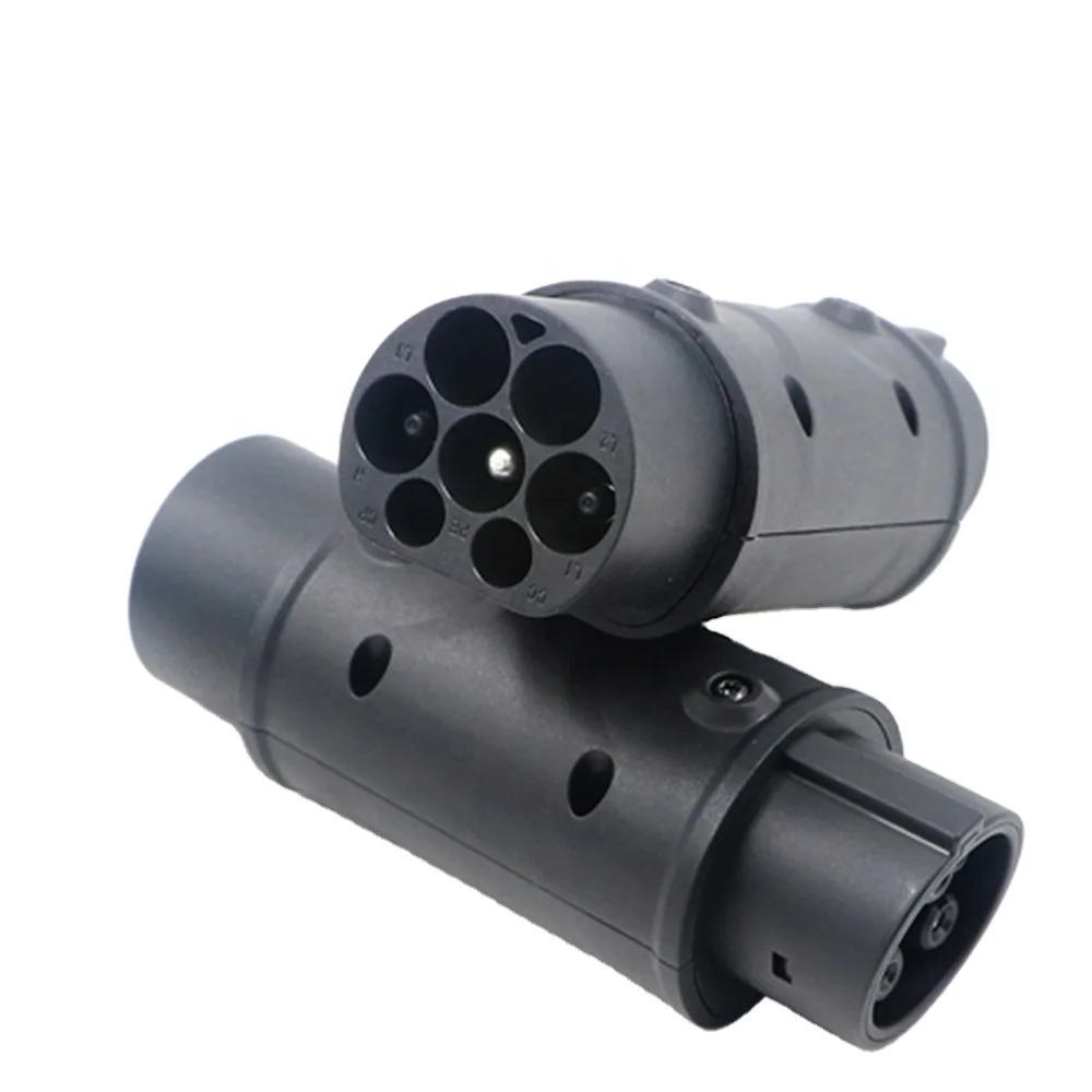 Штепсельная Вилка Ev подключение электромобиля типа 2 к типу 1 IEC62196-2 к SAE J1772 штепсельная Вилка адаптера Ev 5pin 7pin разъем