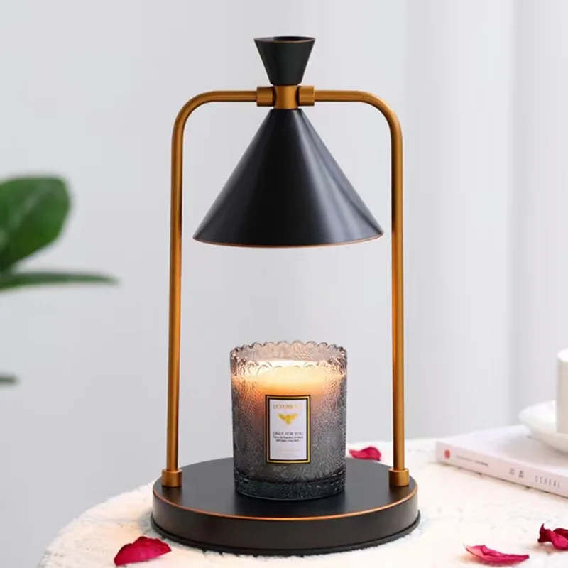 Aromatherapy Table Retro Simple Desk Lamp Bedroom Adjustable Light Melt Wax Light Iron Art Romantic Fragrance Night Light