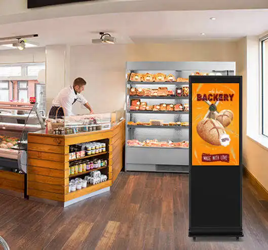 Floor Stand Interactive LCD Digital Signage Advertising Display Totem 43 55 inch indoor Touch Screen Kiosk for Shopping Mall