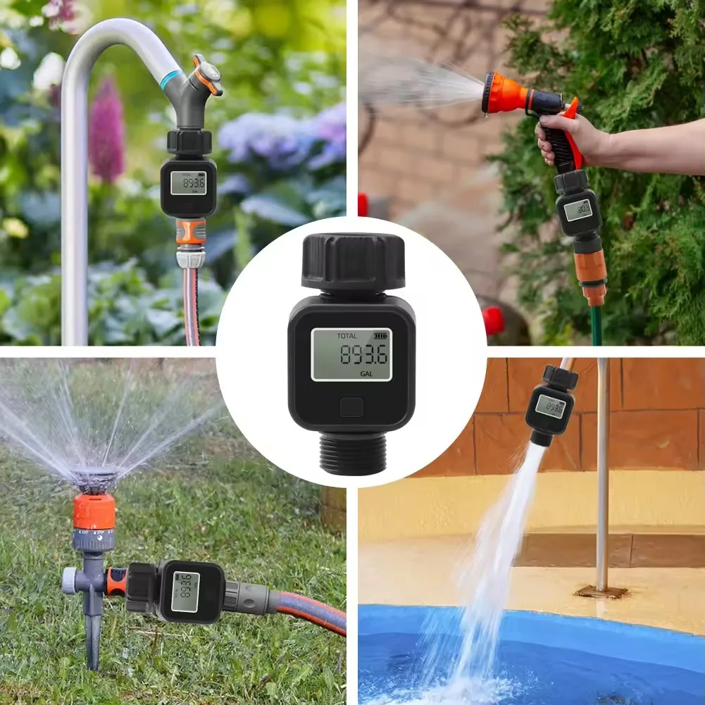 SGS05 Farm Garden Lawn Water Flow Recorder Digital Water Flowmeter