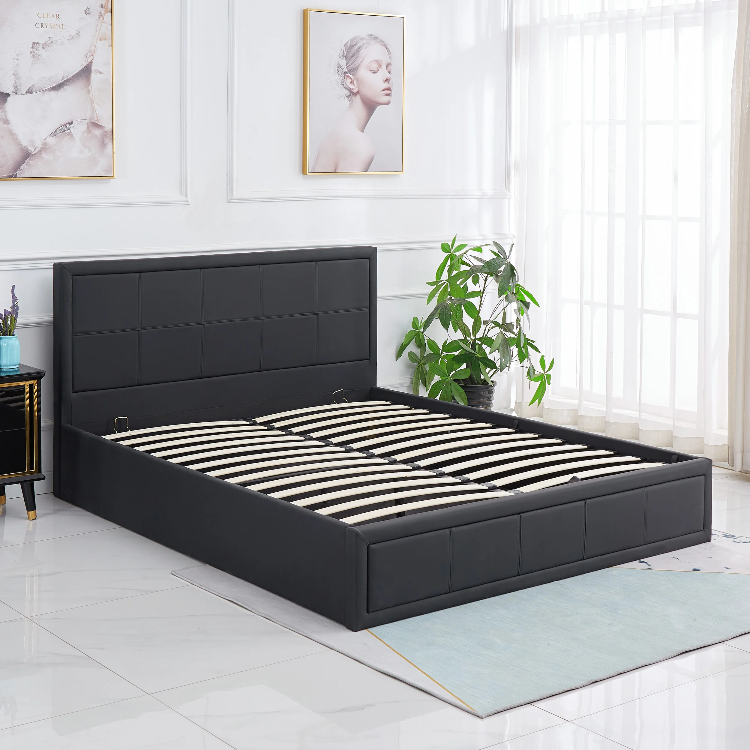 Хорошая односпальная кожаная кровать для мальчиков и девочек мебель для спальни