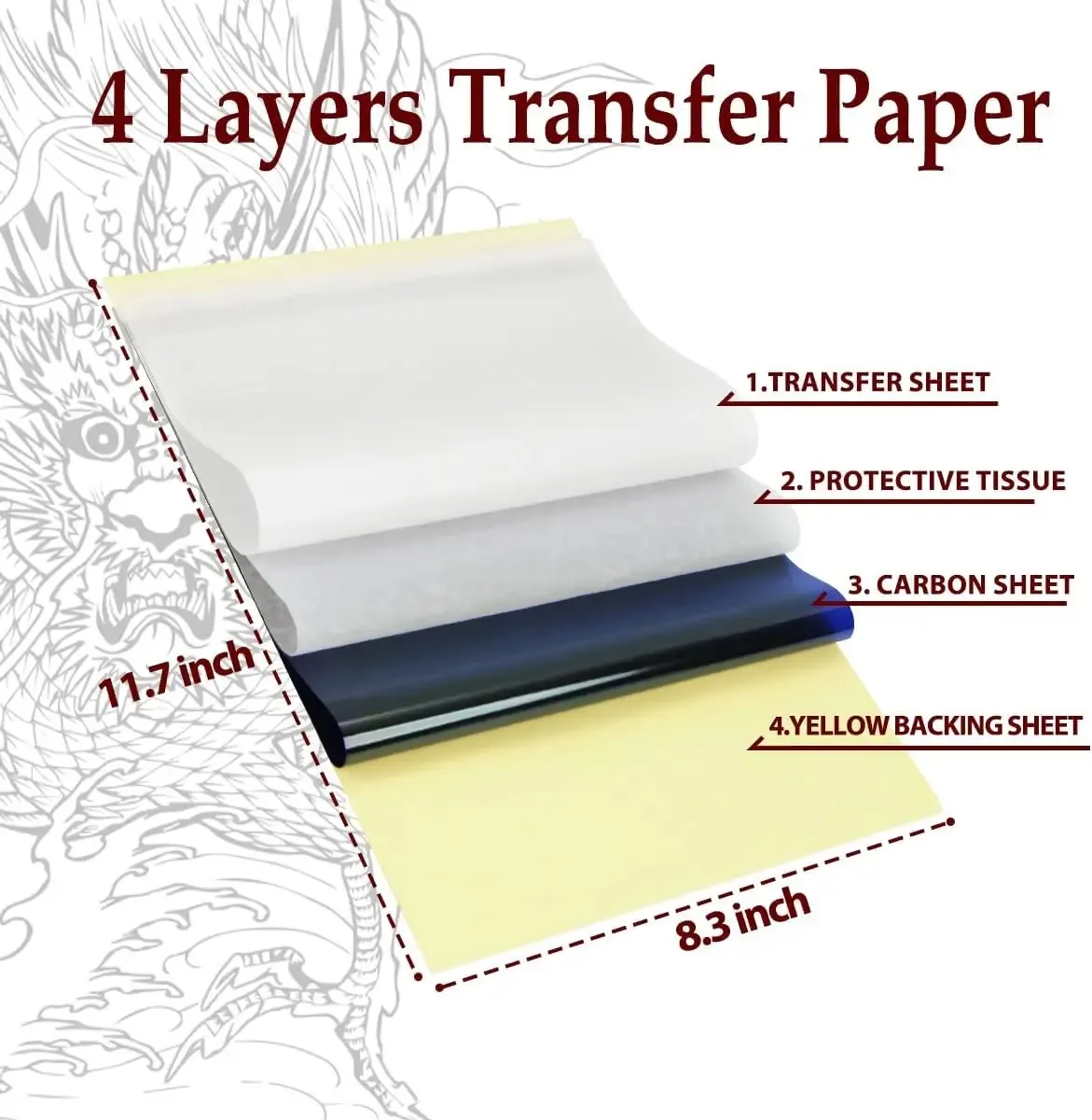 Good price  20pcs/bag tattoo stencil paper Tattoo Thermal Paper Magic Creator