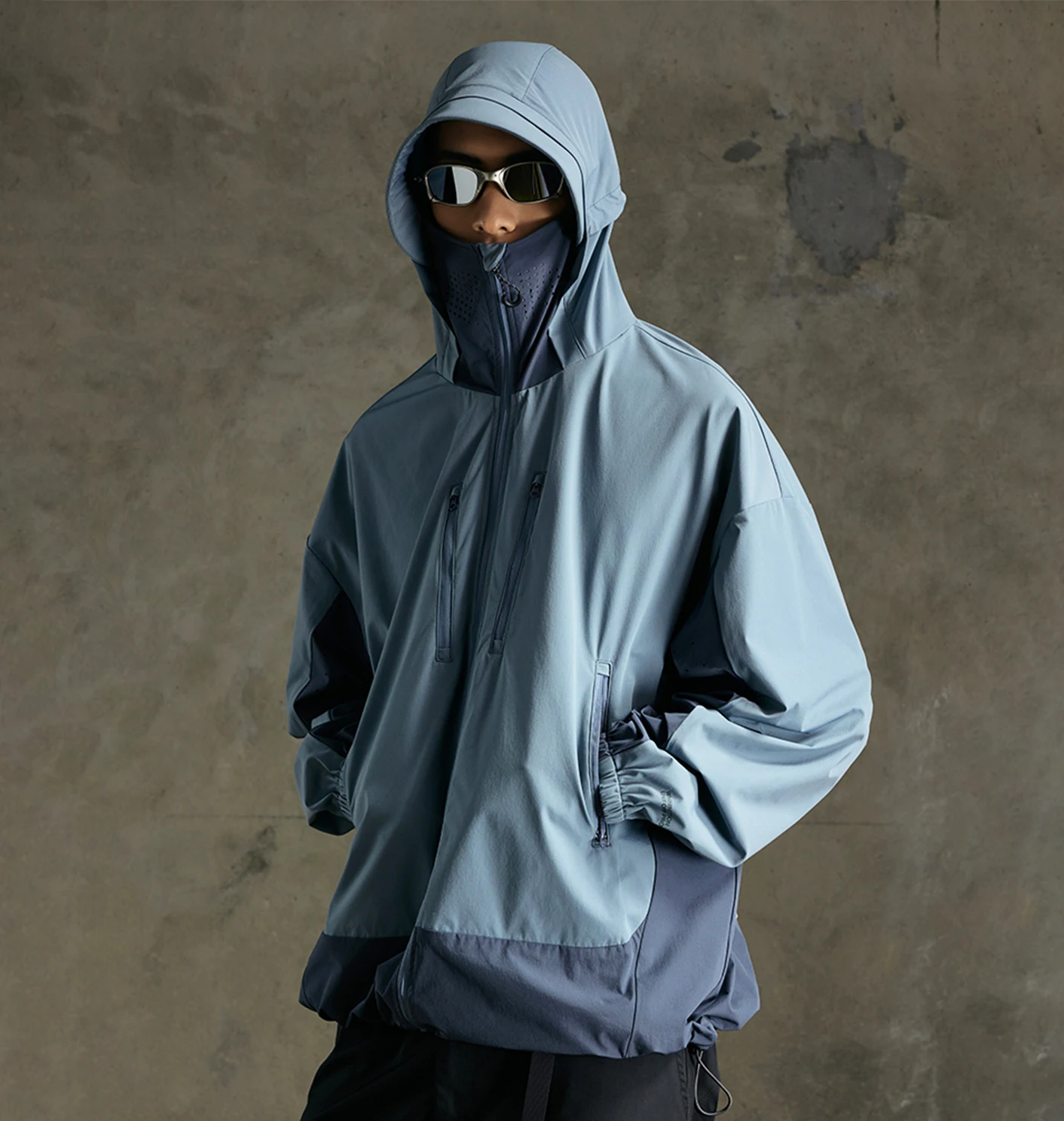 Мужская Весенняя легкая быстросохнущая ветровка с капюшоном