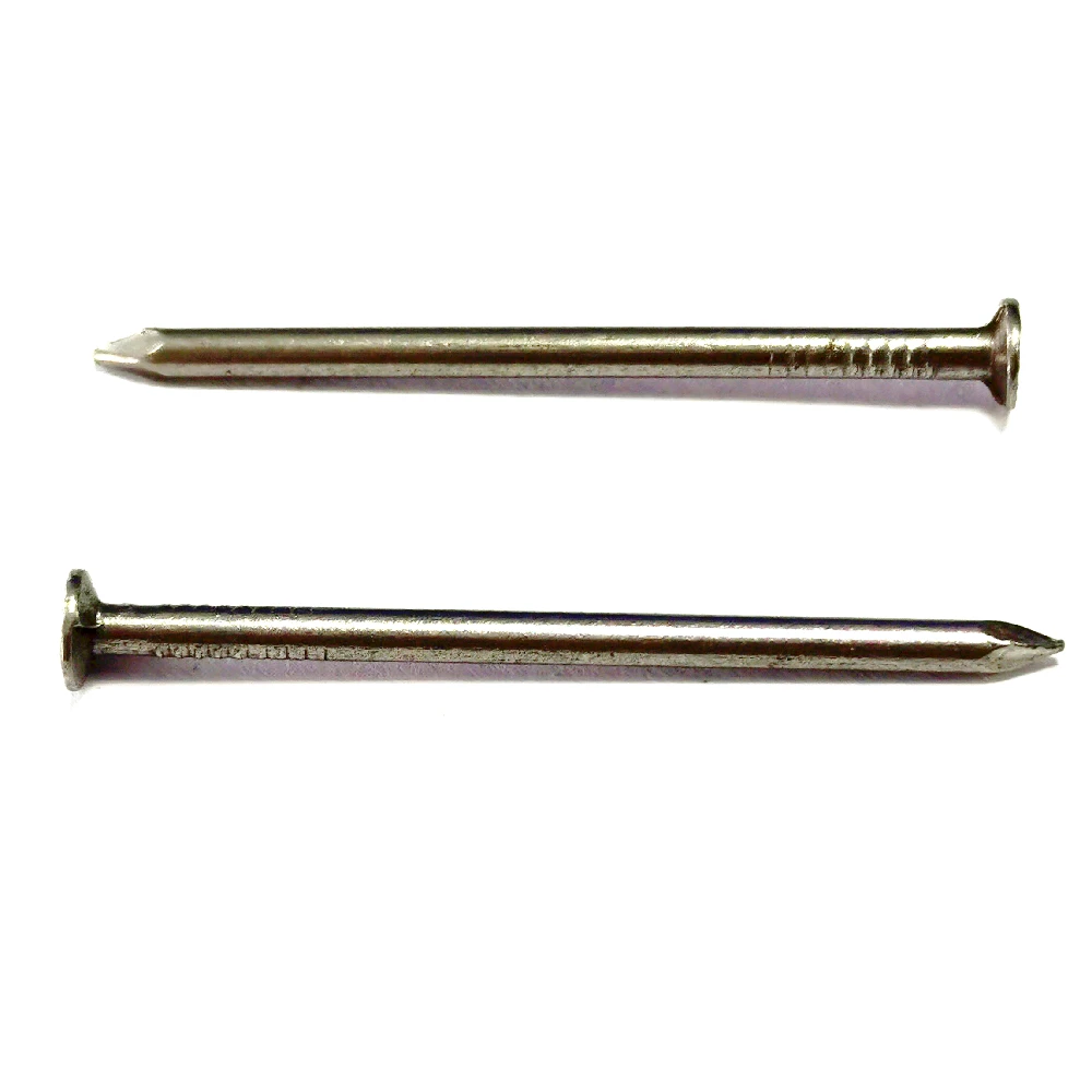 Round Metal Landscape & Paver Edging Anchoring Stake, 12-Inch Length - Bright Spike Timber Nail, Tent Spikes, Camping, Trapping