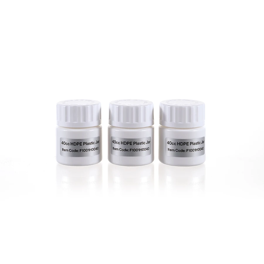 High quality hdpe plastic bottle opaque white empty bottles for vitamin tablet 40cc hdpe bottles