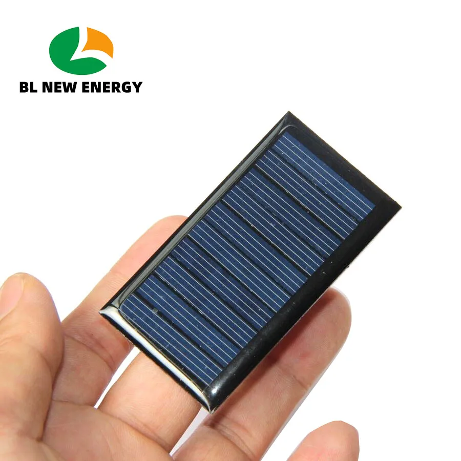5V 60MA Mini Solar Panel for DIY Electric Toy Materials Photovoltaic Cells 68x37MM Solar Power System