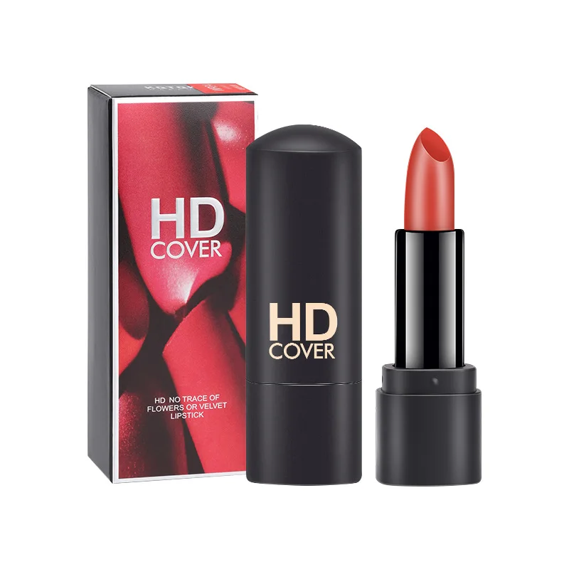 flower Velvet Lipstick Matte waterproof long-lasting no stain on cup non-fading milk tea bean paste lipstick