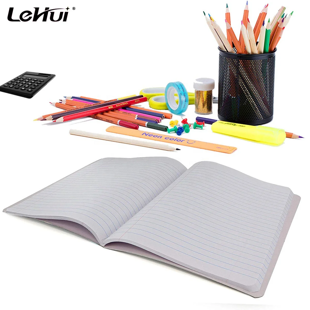 Vitenam ManufacturerStyle Cover Wide Ruled Paper Journal Hard Cover 80 sheet Composition Notebook Perfect for School Office Plan