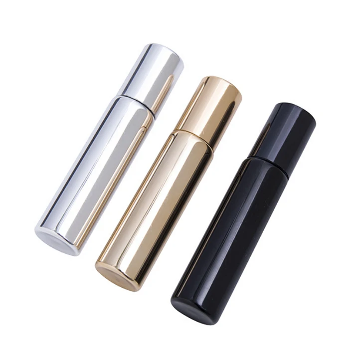 New Design 15ml Electroplated Glass Roll-on Bottles With Stainless Steel Roller Balls