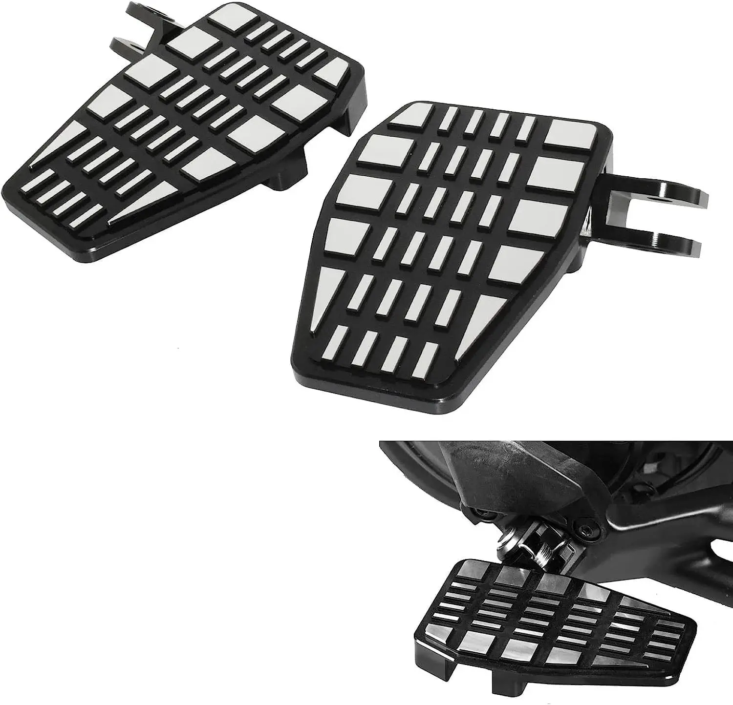 Foot Pegs Rest Pedal Pad Footpeg 2017-2022 Compatible For Honda Rebel 1100 CMX 1100 CMX1100