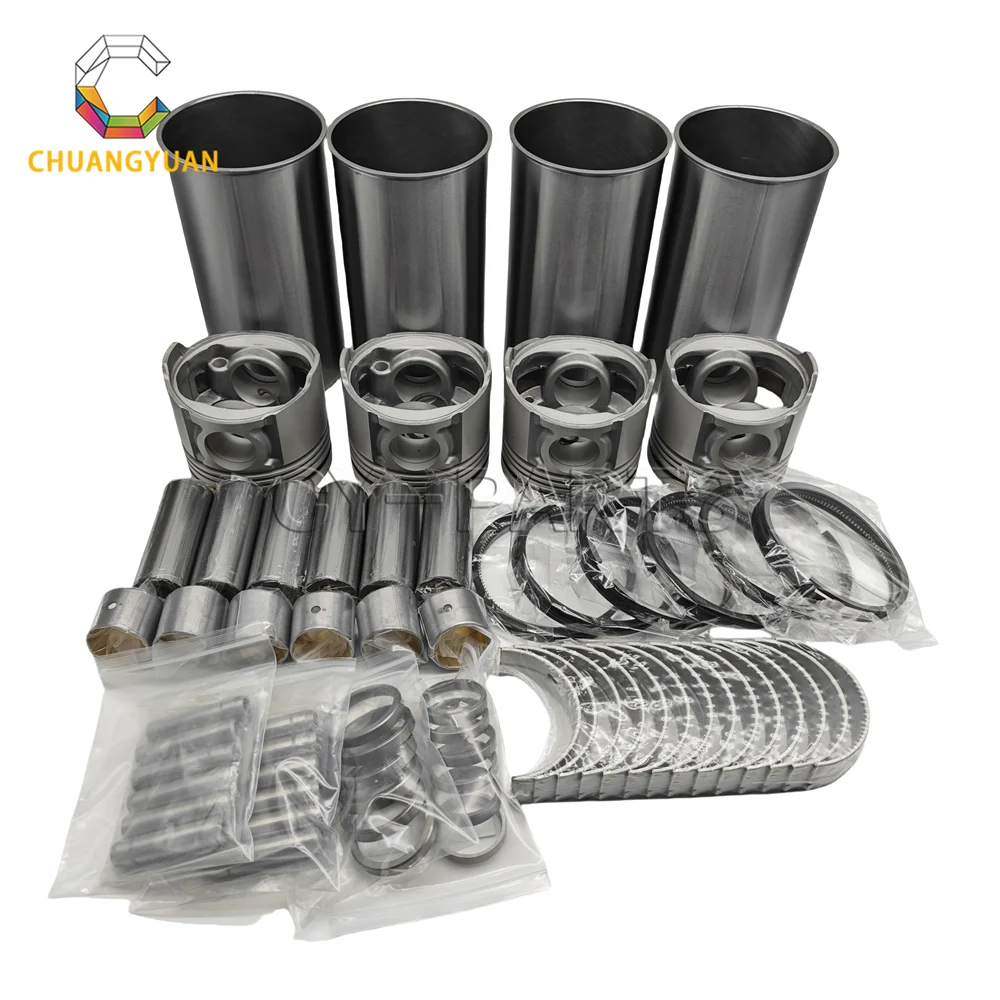 EX200-5 Excavator Engine Parts 6BG1 Isuzu overhaul kit cylinder liner piston kit
