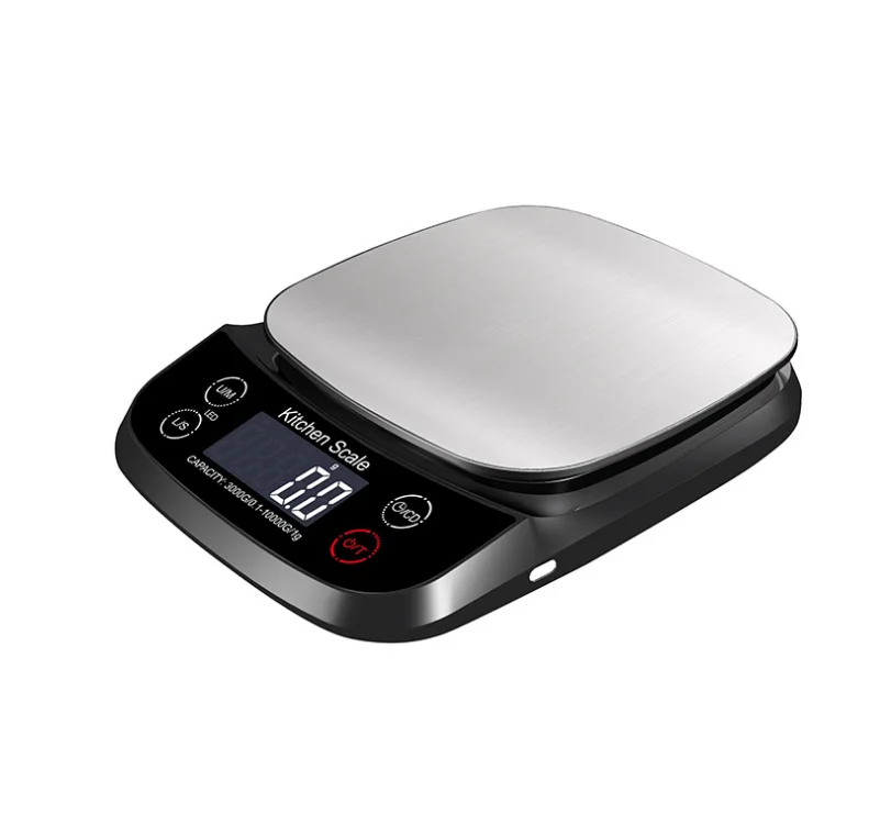 New all-waterproof kitchen scale rechargeable electronic scale built-in lithium battery baking scale 3KG 5KG 10KG