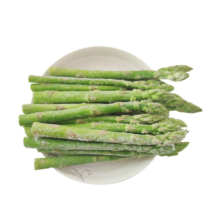 Hot sale IQF green asparagus spear frozen vegetable green asparagus