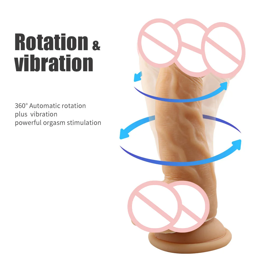 Realistic Dildo Powerful Vibrator Sex Toys for Women silicone dildo Rotating vibrating G Spot