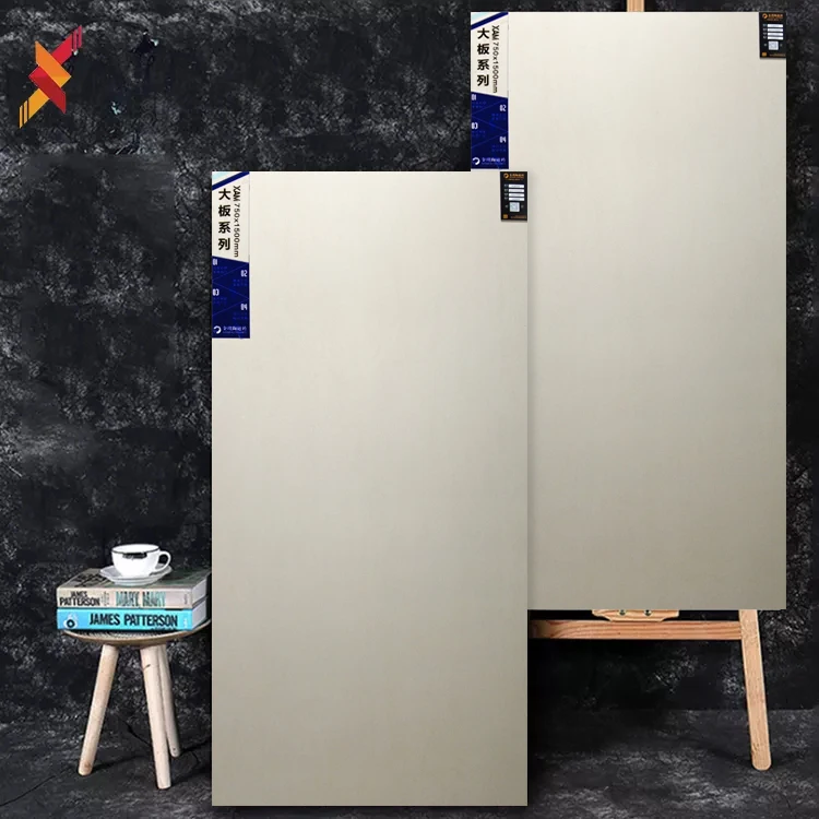 Italian light yellow beige porcelain glazed floor marble matte rustic wall tiles 750x1500 mm