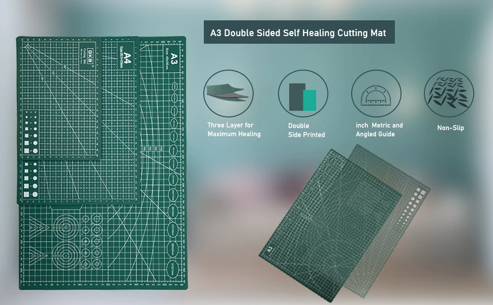 Zhengshun A3 Colorful Black /white Core High Quality Cutting Mat for Office Using