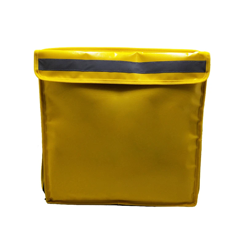 New Arrival Large Capacity Insulated Food Delivery Bag Waterproof Expandable Food Backpack Delivery PVC ODM Yellow 45*45*45cm *