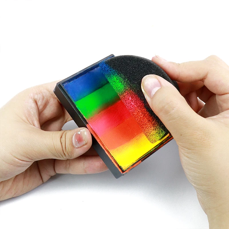 GP Private logo professional cosmetic makeup tool sponge black face body paint sponges set for face painting