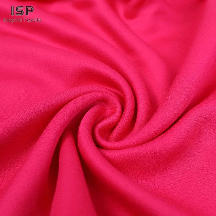 New product plain printed fabric price viscose 100% rayon satin fabric for dress
