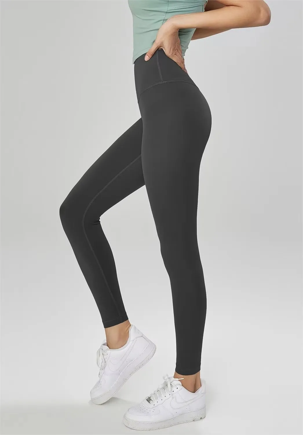 Dropshipping Custom Logo Buttery Soft High Rise Yoga Pants Butt Lifting Fitness Running Gym Leggings For Women