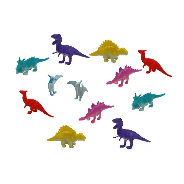 Assorted Vinyl Plastic Figure Toys Promotional Gift Mini Dinosaur Toy Set for Dino Party Favor Supplies Birthday