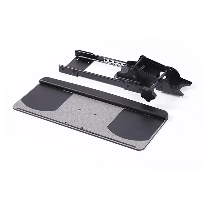 Cheap Price Metal Material Office Working Adjustable Height 120MM Ergonomic Keyboard Tray
