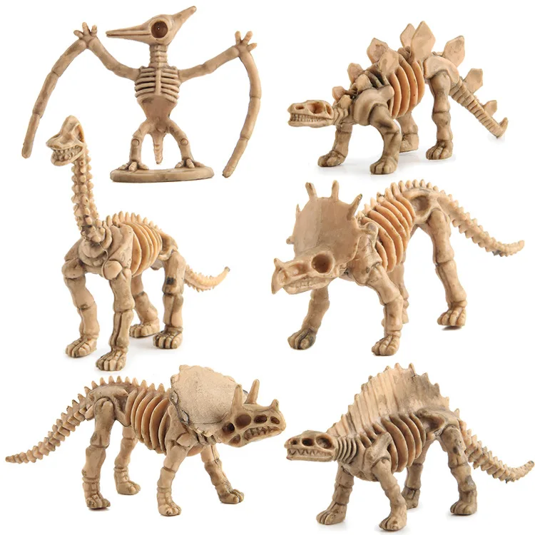 Mini Jurassic dinosaur archeological excavation Tyrannosaurus rex model toy dinosaur model toy  kit skeleton model  SS