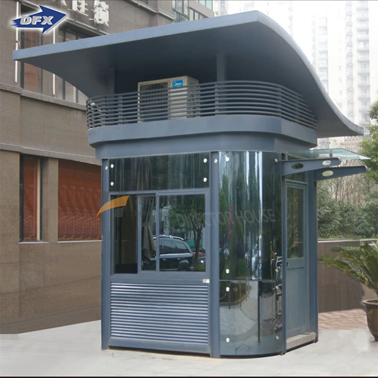 Steel Structure Sentry Box security guard kiosk, camping cabins, prefabricated cabin for sale