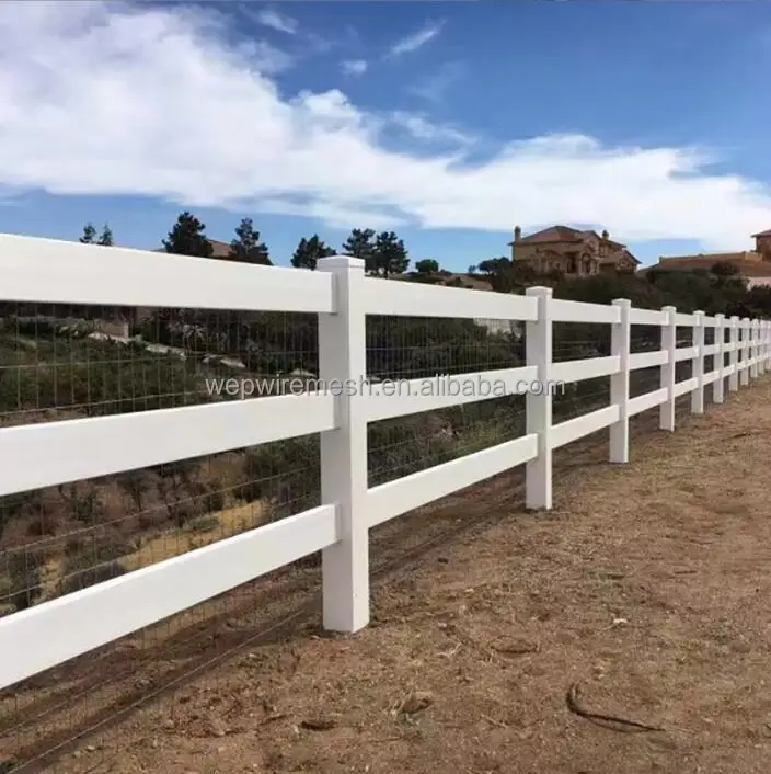 In Stock Cheap Price PVC Farm Fence Horse Fence plastic fence