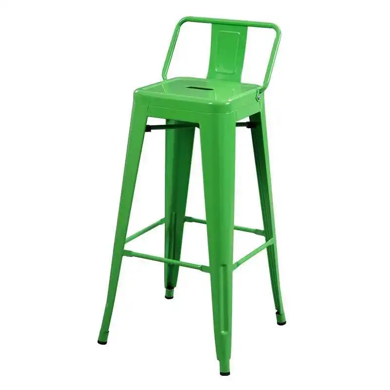 Modern Design High Quality Backrest High Legs Outdoor Chair Metal Bar chair