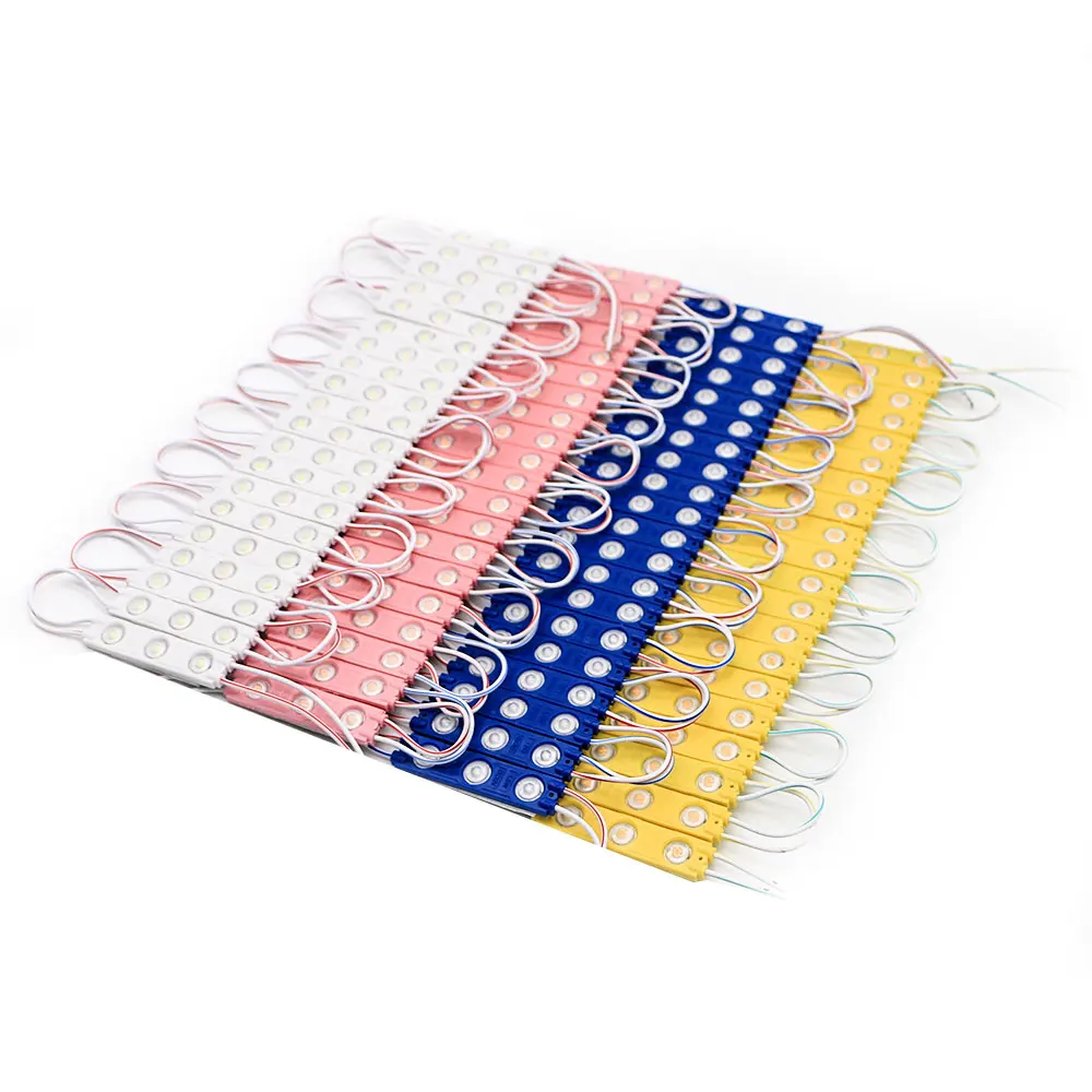 12v 3 light sign lens 1.5w modulo de led mini smd led module injection 2835 led modules