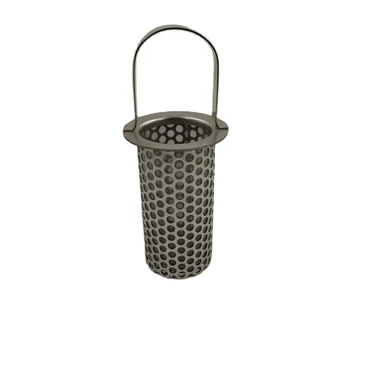 Stainless steel oil filter element filter basket