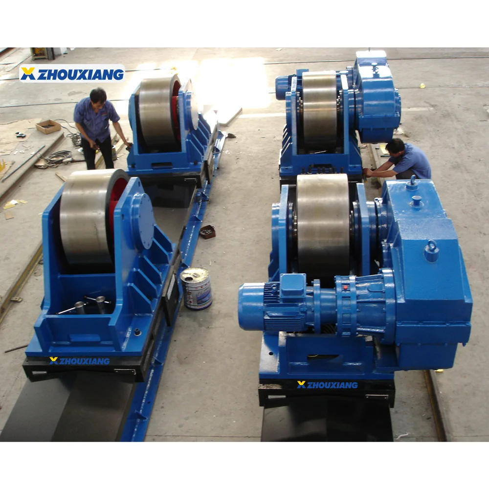 Large Tank Pressure Vessel Industry Adjustable 40 Ton Welding Pipe Rotator