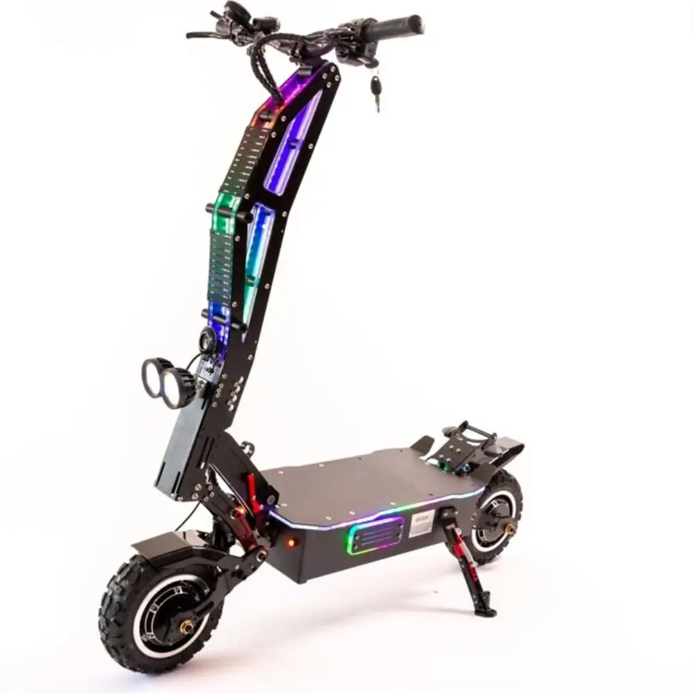 On Demand Electric Scooter Colorful Ambient Light 200Kg Load Capacity