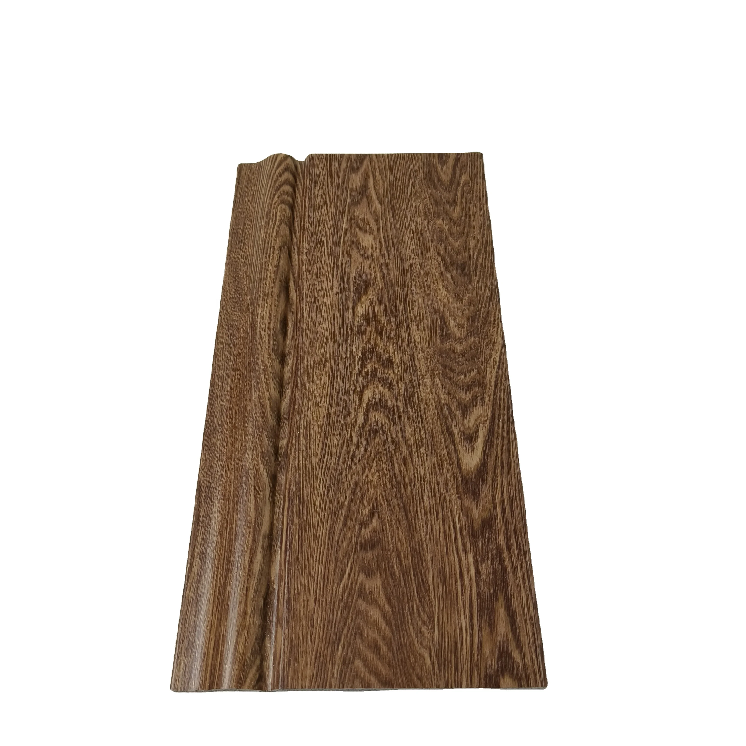 Dark Brown Wood Color Ps Skirting 150mm Board Wholesale Waterproof Durable Interior Decor Customizable