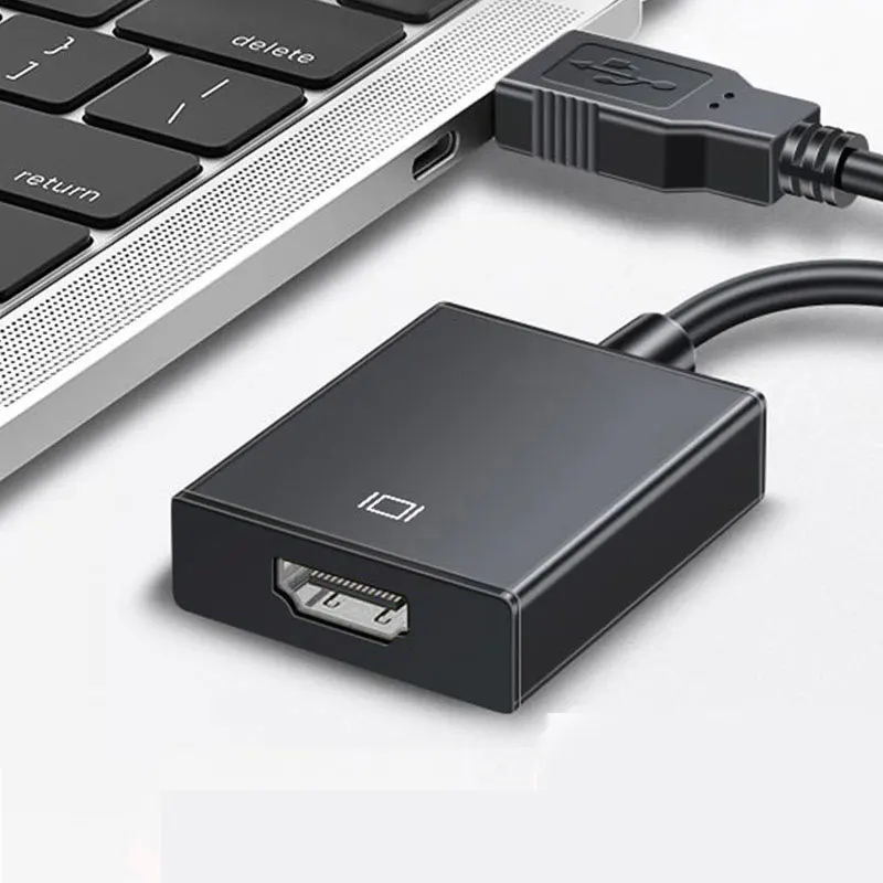 USB3.0 to HDMI Adaptor Converter Cable 3.0 USB to HDMI Adapter 1080o Compatible for Computer/Desktop/Laptop