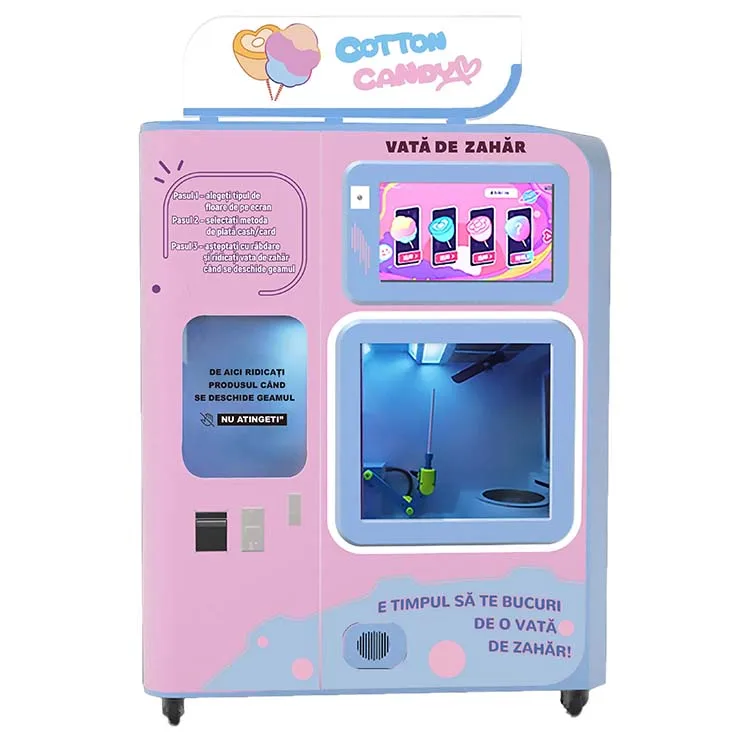 Fully automatic commercial cotton candy machine vending machine