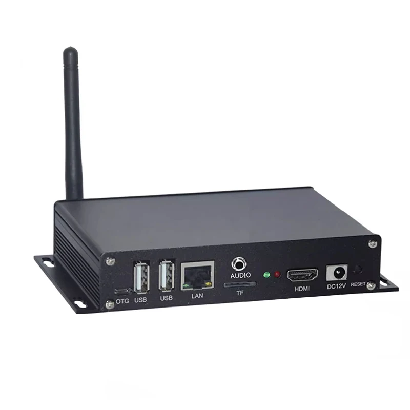 4K Network Multimedia Information Playback Box Remote Control RK3288 Android Box USB WIFI  for Digital Signage