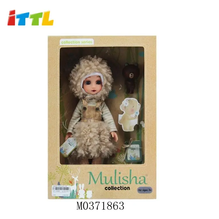 Vinyl toys doll lovely princess doll fashion gift decor pretend play doll for kid girls