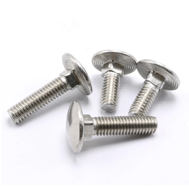 JR wholesale DIN603 round head square neck bolt carriage yellow zinc m10 carriage bolt