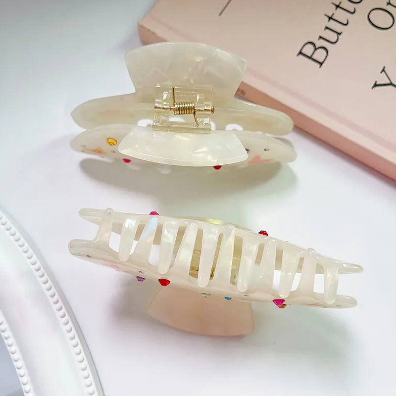 2023 Hot selling fashion colorful butterfly bling rhinestone hair clips and claws for hair accessories gift set