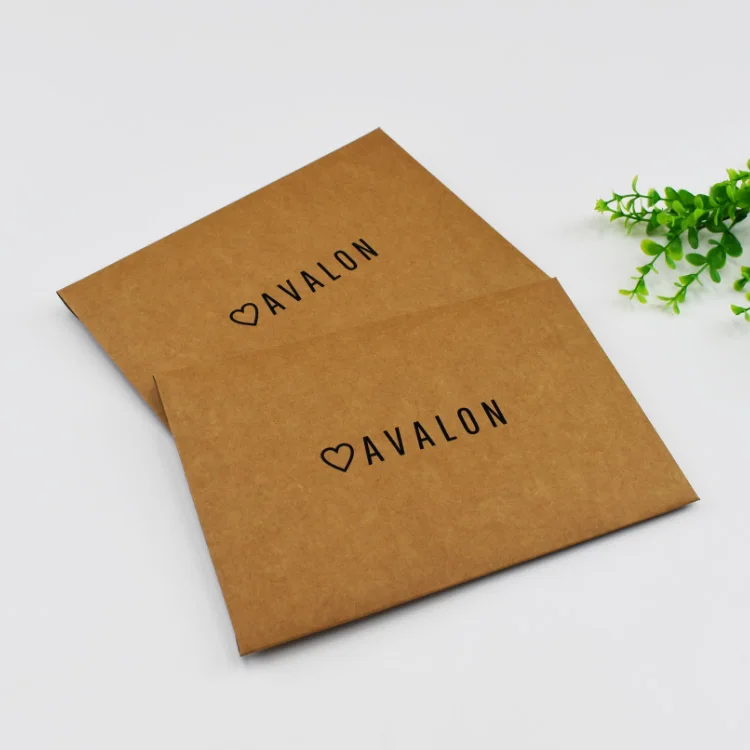 Sustainable Kraft Brown A4 A7 A6 A9 Heart Button Invitation Envelopes Used for Cards Weddings Invitations Office
