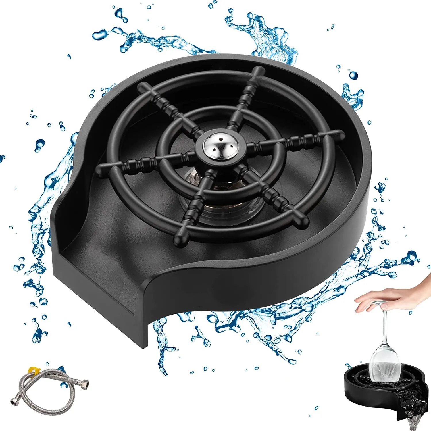 Hot Selling High Pressure Bar Sink Automatic Glass Cup Bottle Washer Wash Cup Tool Glass Rinser Cup Washing Machine