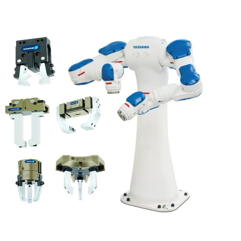Dual Arm Industrial Robot YASKAWA MOTOMAN SDA5F 5kg Payload 845mm Arm Robots With Schunk Gripper For Assembly Tending Handling